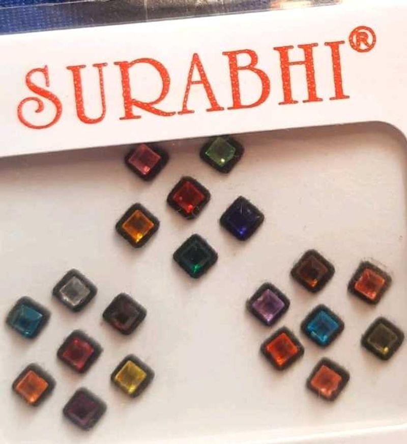Elite Bindi Palace "Surabhi" Multicolour Medium Kundan Decorative Bindi…