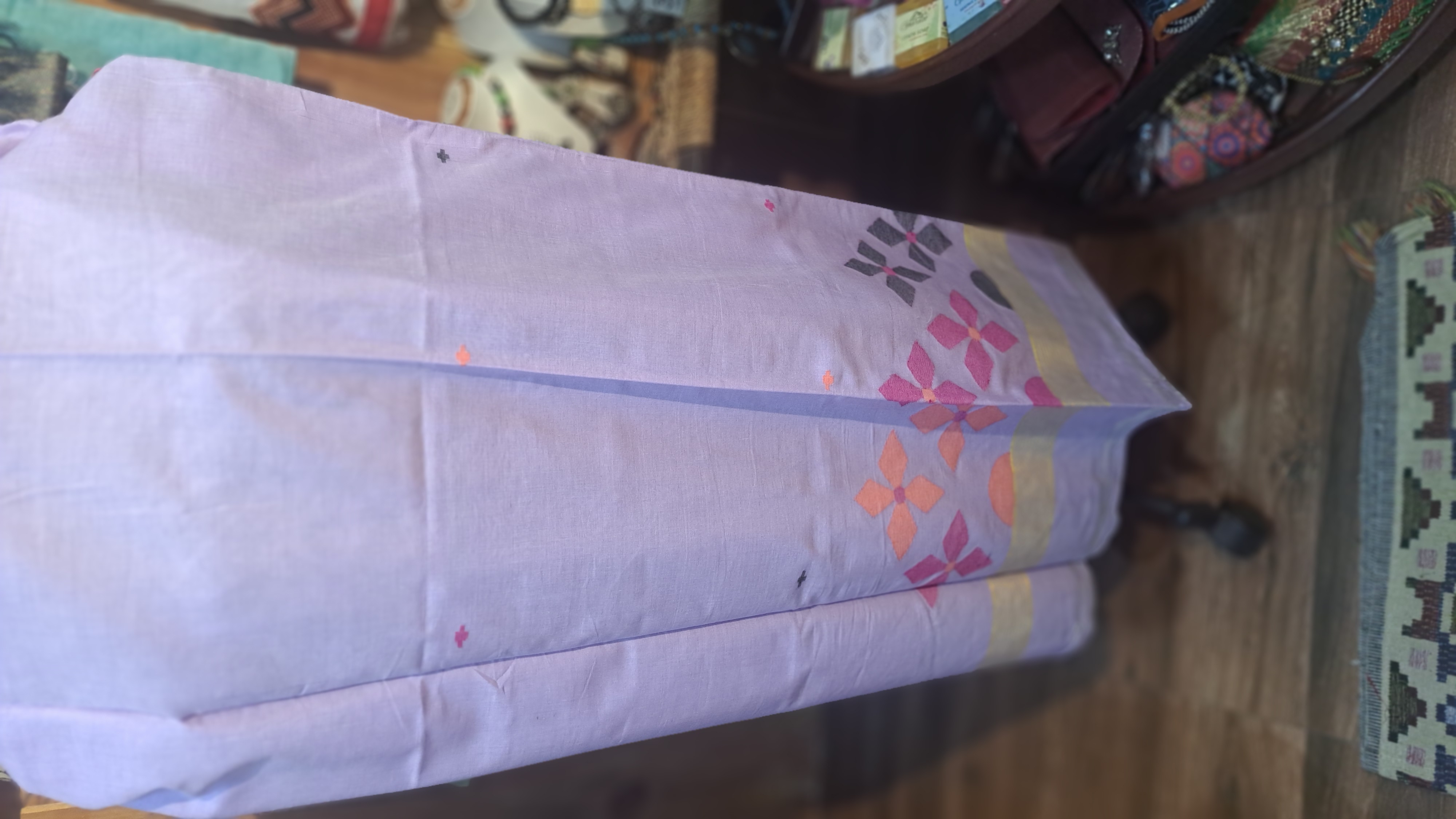 Handloom jamdani kurti dupatta