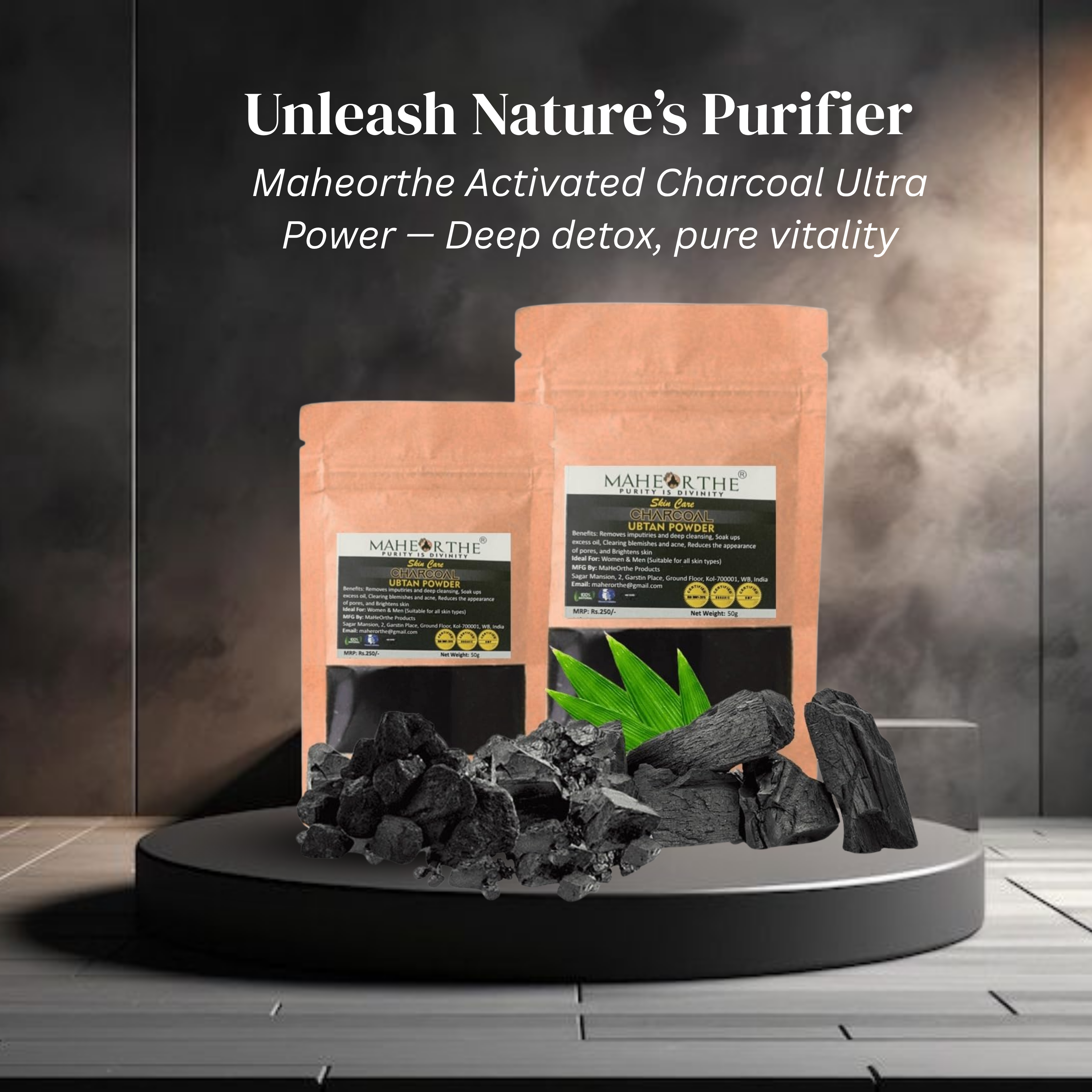 Charcoal Ubtan Powder (50gm)