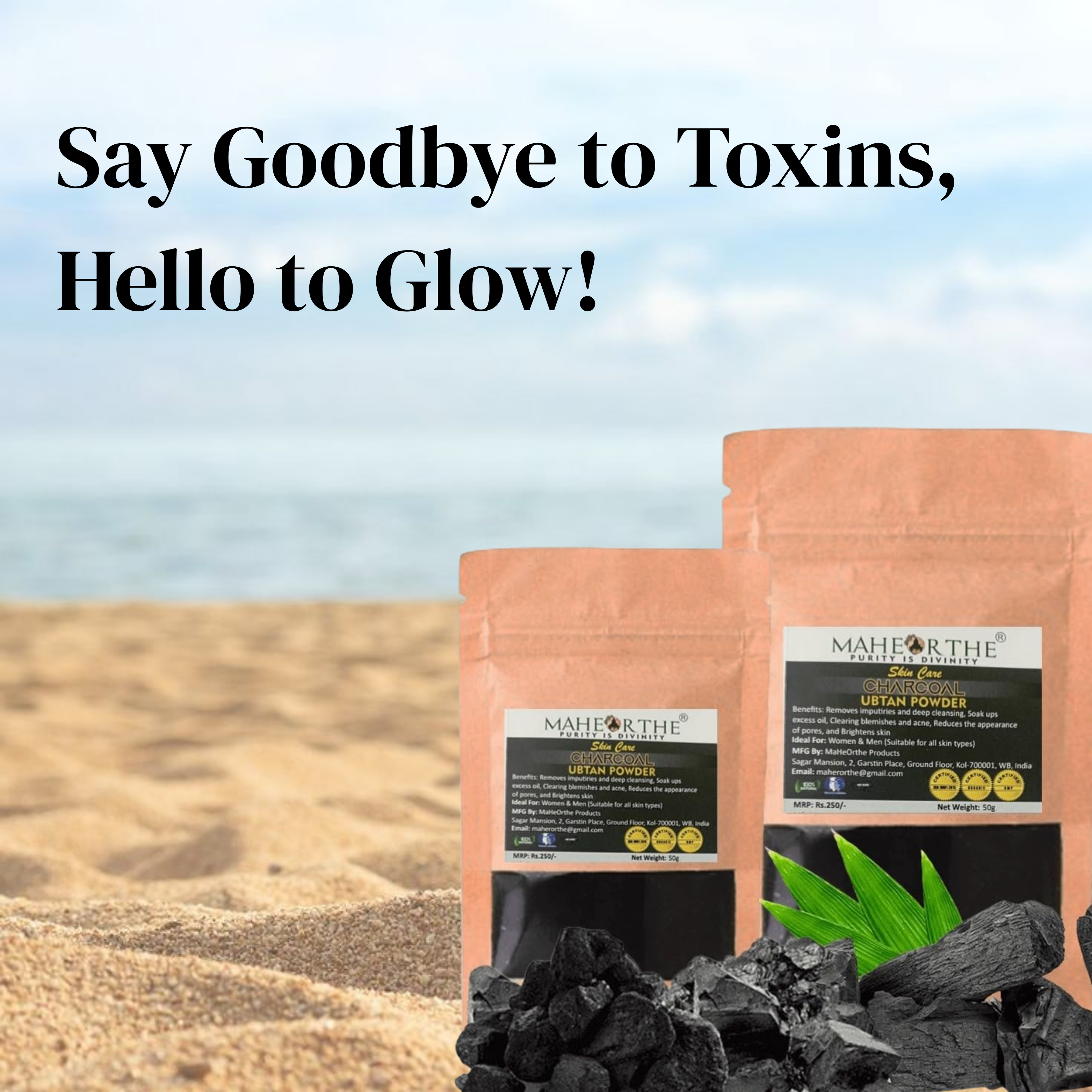 Charcoal Ubtan Powder (50gm)