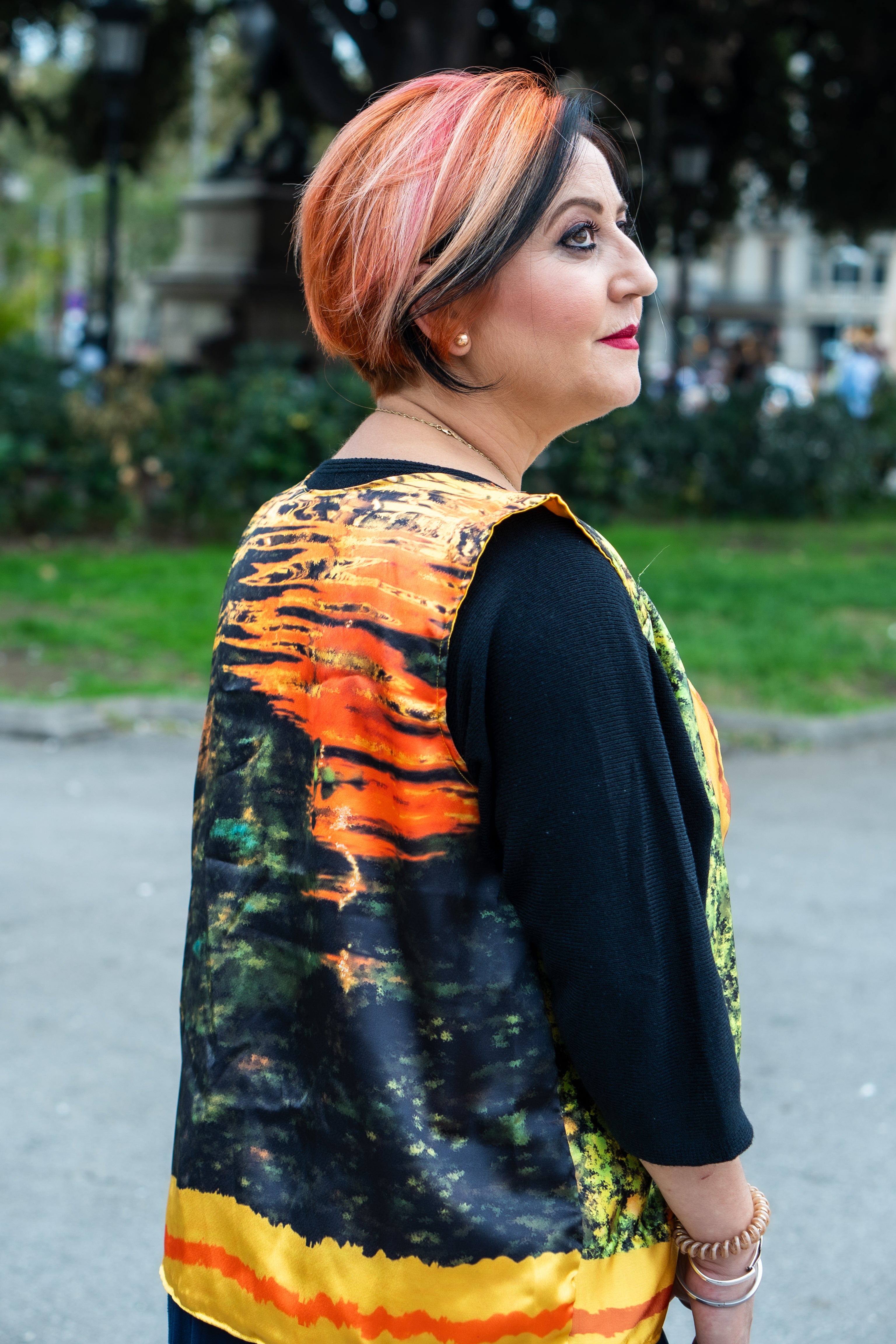 Women Inspired Art Apparel "Colorful Dreams" Printed Top / Art Apparel