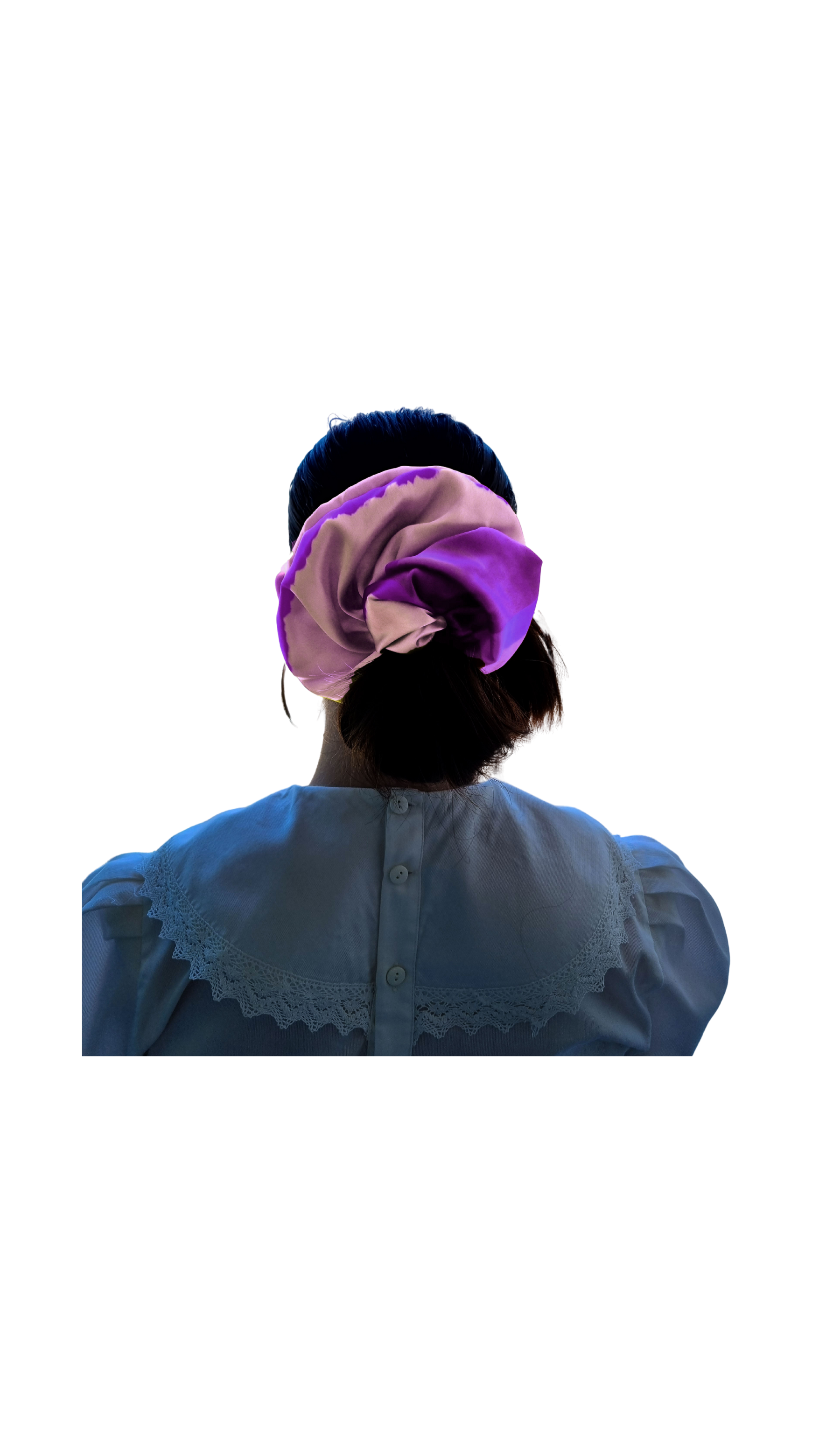 Women Inspired Art Apparel "Purple Rose" Upcycled Art Vest / Overshirt