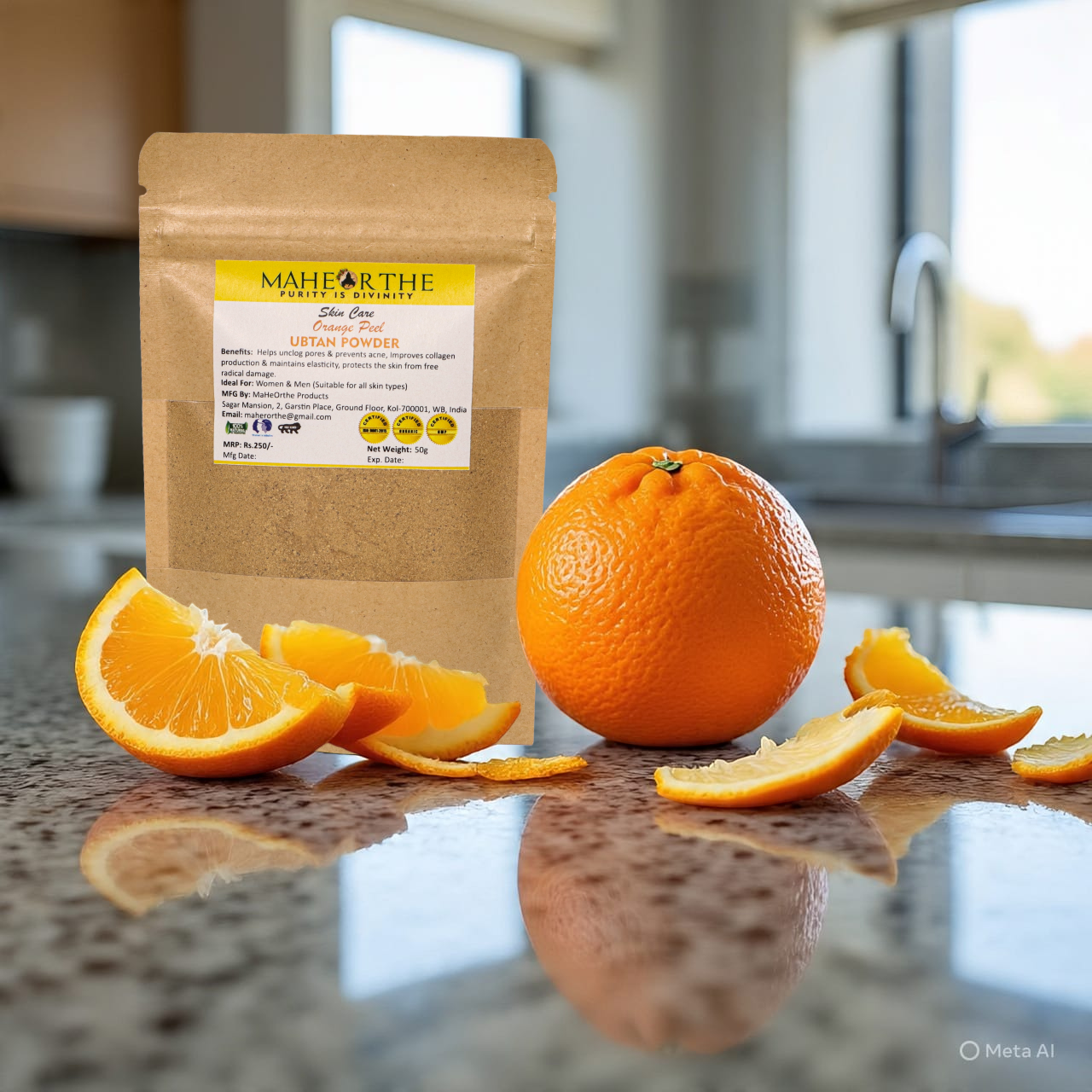 Orange Peel Ubtan Powder