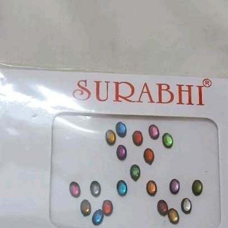 Surabhi Multicolour Medium Kundan Bindi