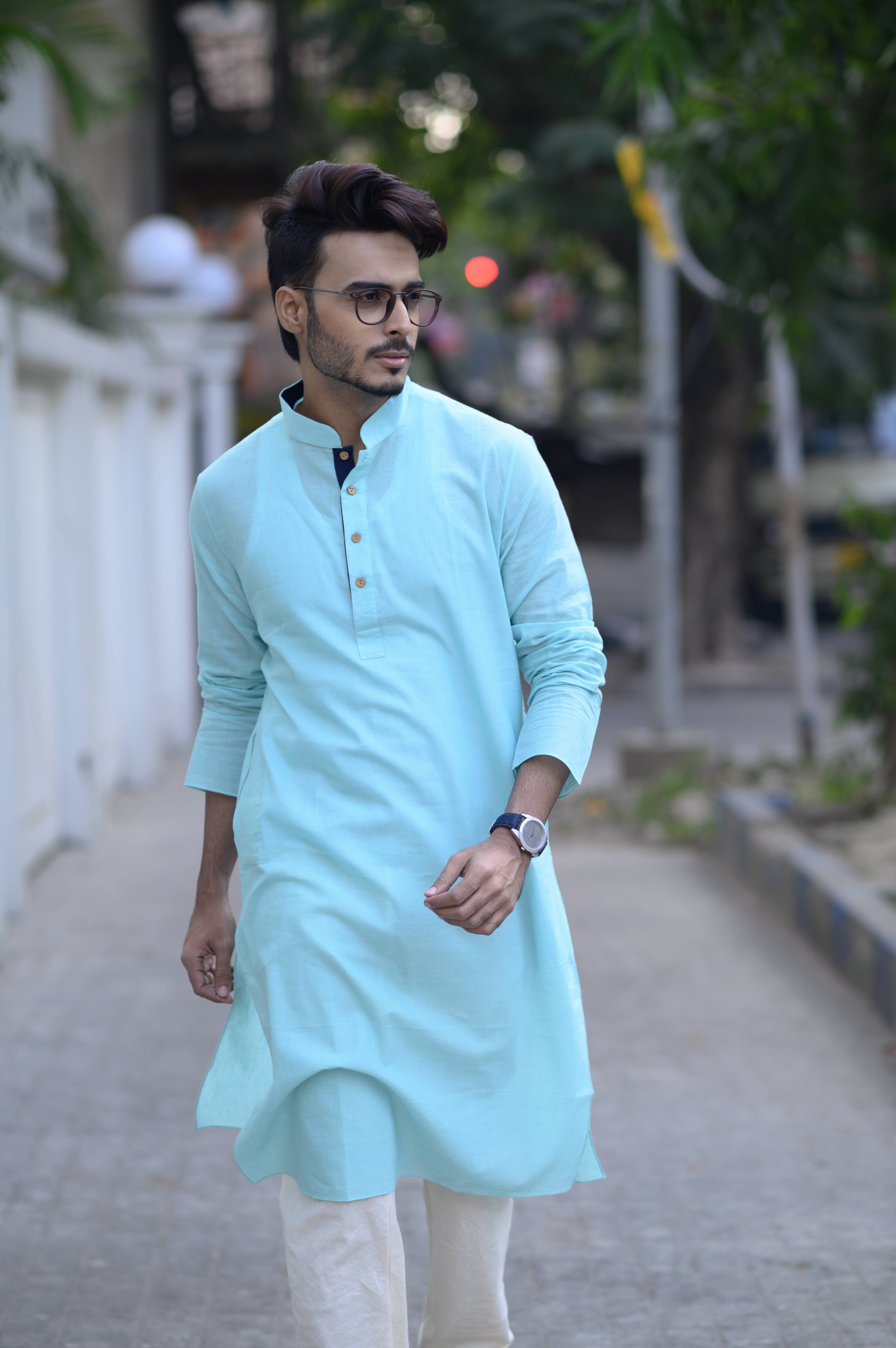Light Blue Men's Kurta