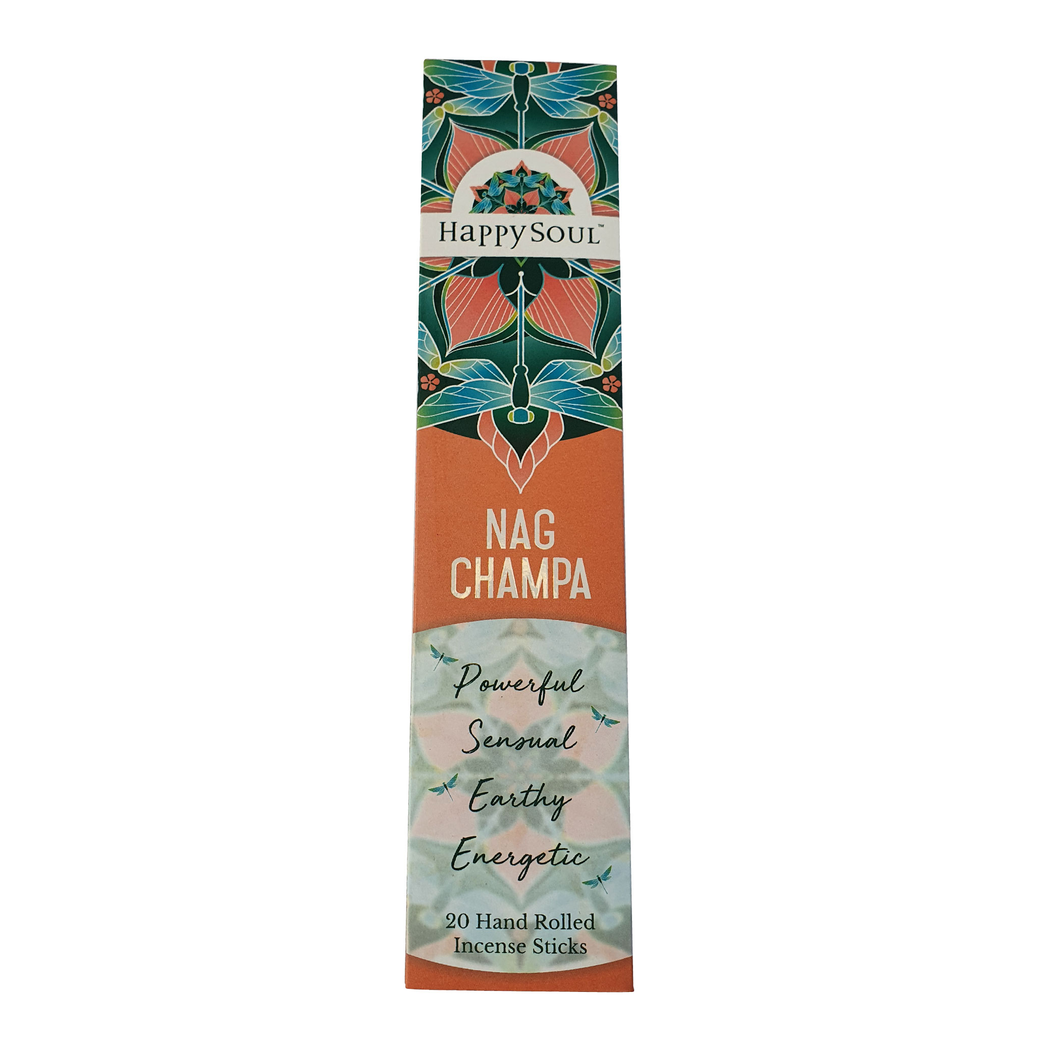HAPPY SOUL Love, Passion & Sensuality Series - Incense Sticks. Nag Champa, Patchouli, Fragrant Rose 3 pack set (20x3= 60 sticks) 100% Natural