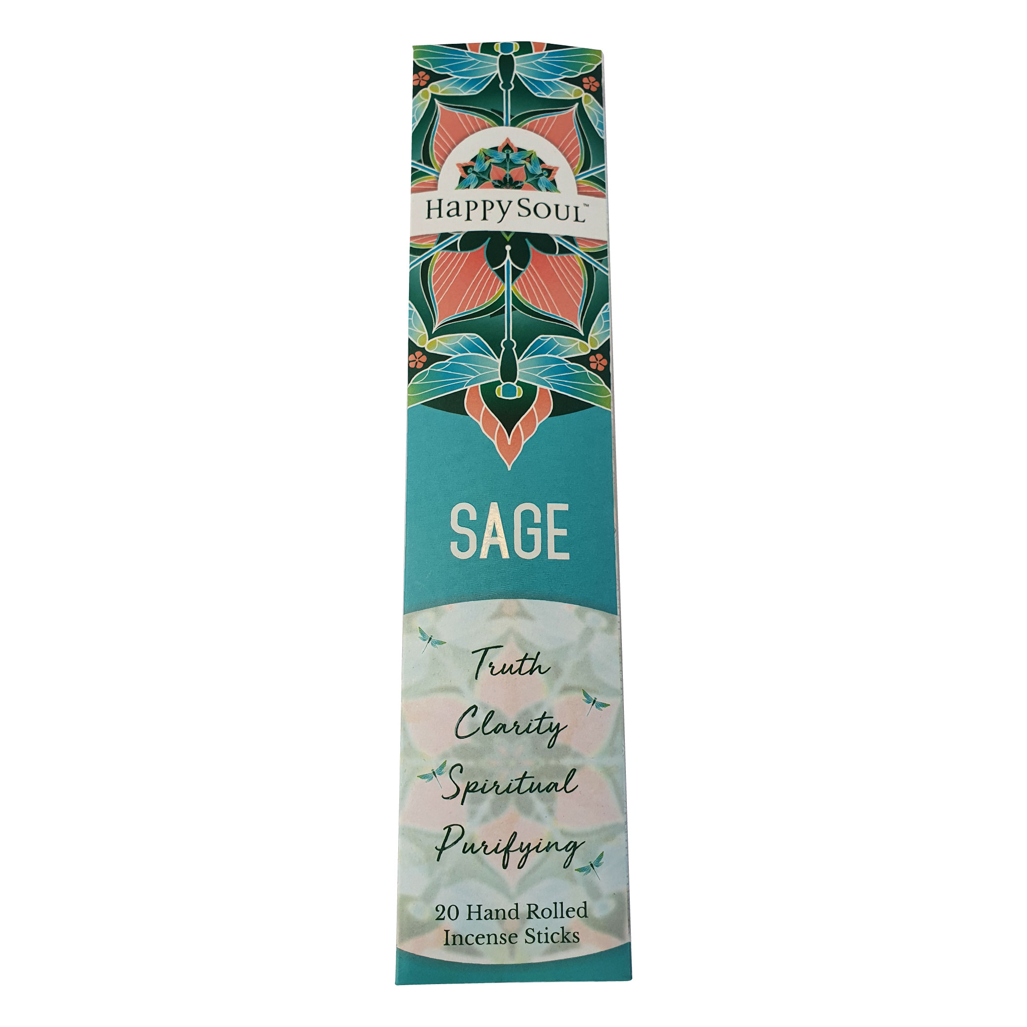 HAPPY SOUL Sage Incense Sticks Agarbatti : Truth, Clarity, Spiritual, Purifying