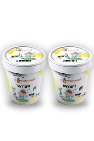 Waggy Zone USA |Trial Pack | Vegan Ice Cream Instamix| Natural Vegetarian| Dog Treats for Adult, Puppies & Small Breeds|Pack of 12 (Delivering only in USA)