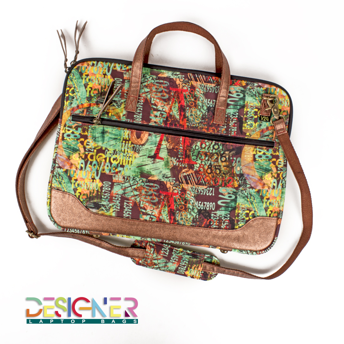 Laptop Bag - Crazy Numbers n Alphabets