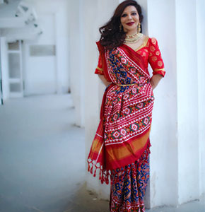 Patan Patola Saree Drape