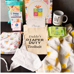 Premium Organic Cotton Daddy Diaper Toolkit / Baby Changing Organizer