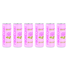 Sparkling Rose Cardamom Probiotic Kombucha Drink (Pack of 6)