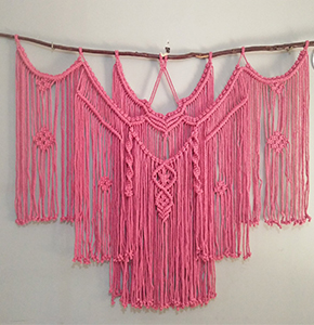 Colorful Boho Macrame Wall-Hanging