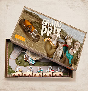 Grand Prix Racing Board Game for Kids (Ages 6+)