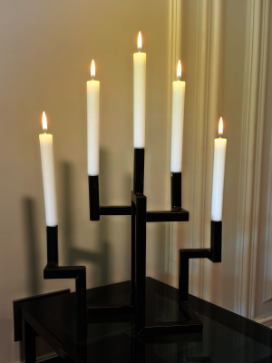 Handcrafted 5-Arm Metal Candelabra Candle Holder (20 x 20 cm)