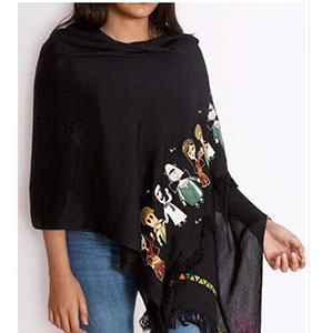 Hand Painted Scarfs(100% Pure Egyptian Cotton -Hand Woven Textile)