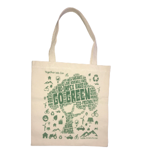 TRC IMPEX Eco Friendly Cotton Canvas Tote Bags with Graphics printed with Organic Pigment Dye (Chemical free), Reusable Shopping Bag with Handles for Men & Women, Cute Hand Bag for College Girls & Boy
