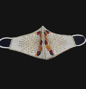 Partywear Embroiderd mask