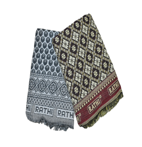 Traditional Handwoven Solapur Cotton Bedspread / Chaddar