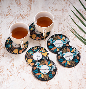 Magnet Adding Colors to Life "Into the Serene Land" Printed Coaster Set