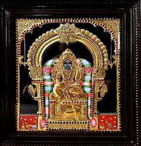 Madurai Kali Amman Tanjore Painting