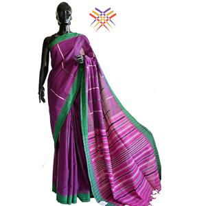 Begumpuri Saree /Green Border