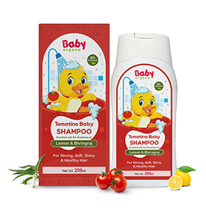BabyOrgano Tomatino Ayurvedic Tear-Free Baby Shampoo (200ml)