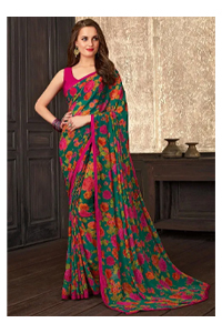 Anu Designs Floral Printed Designer Saree