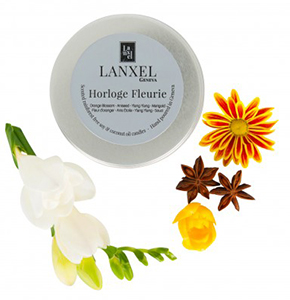 Horloge Fleurie Orange Blossom candle