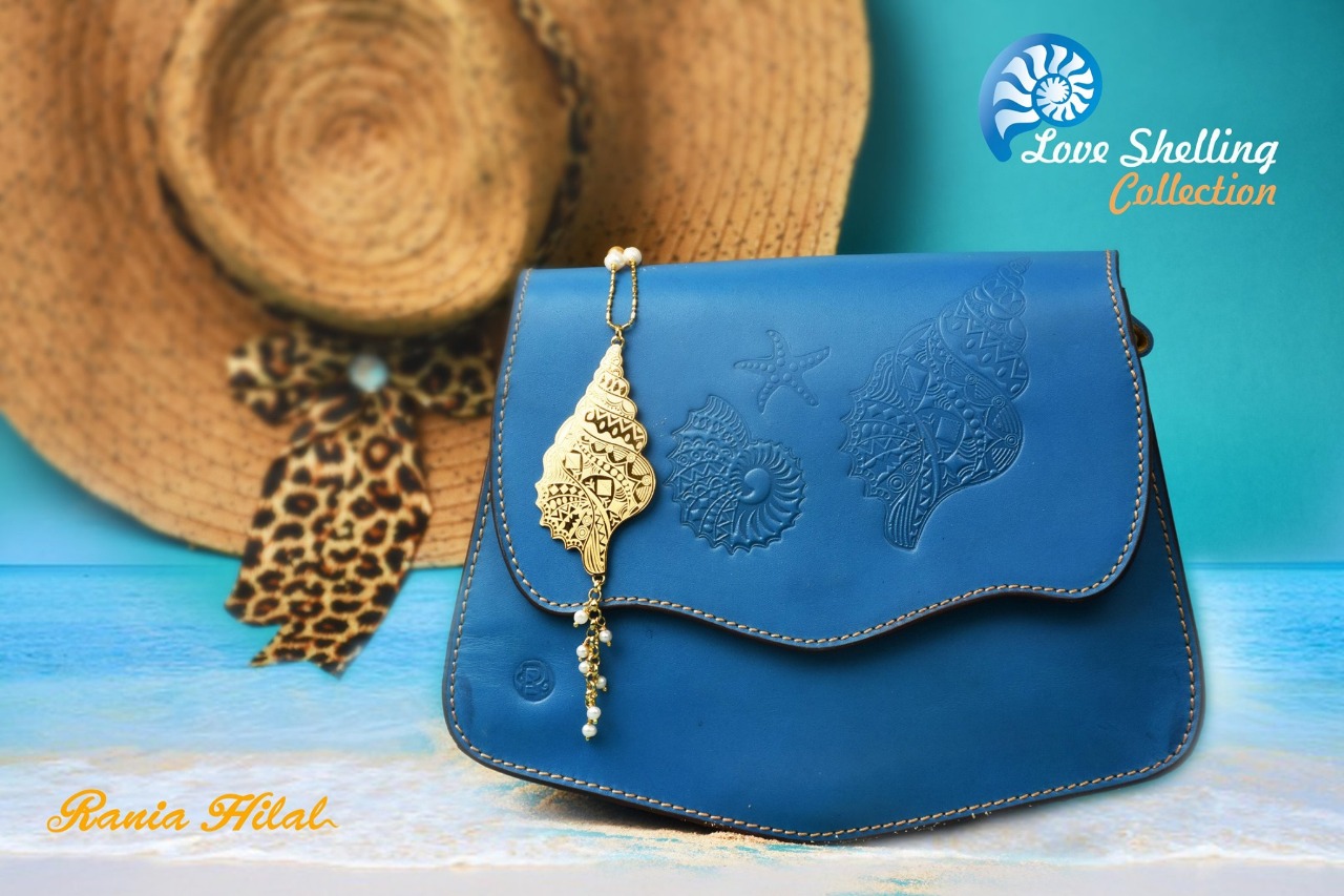 Genuine leather bag(dogerblue)
