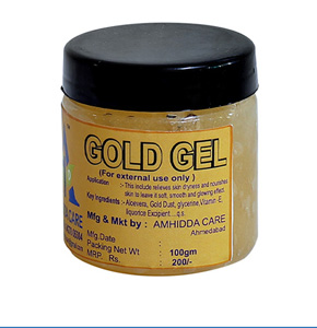 Amhidda Care Facial Gold Gel - Revitalizing Skin Radiance & Hydration…