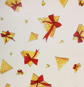 Designer Flying Pyramids Pattern Gift Wrapping Paper