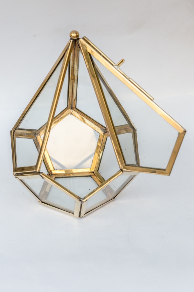 AlKhan Handcrafted Copper Diamond-Shaped Wall Light & Decor Accessory