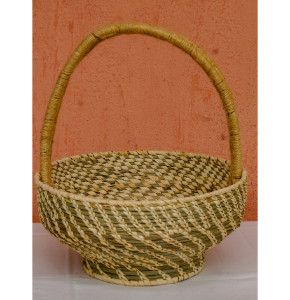 Home Decor Attractive Organic Sabai Natural Flower Basket