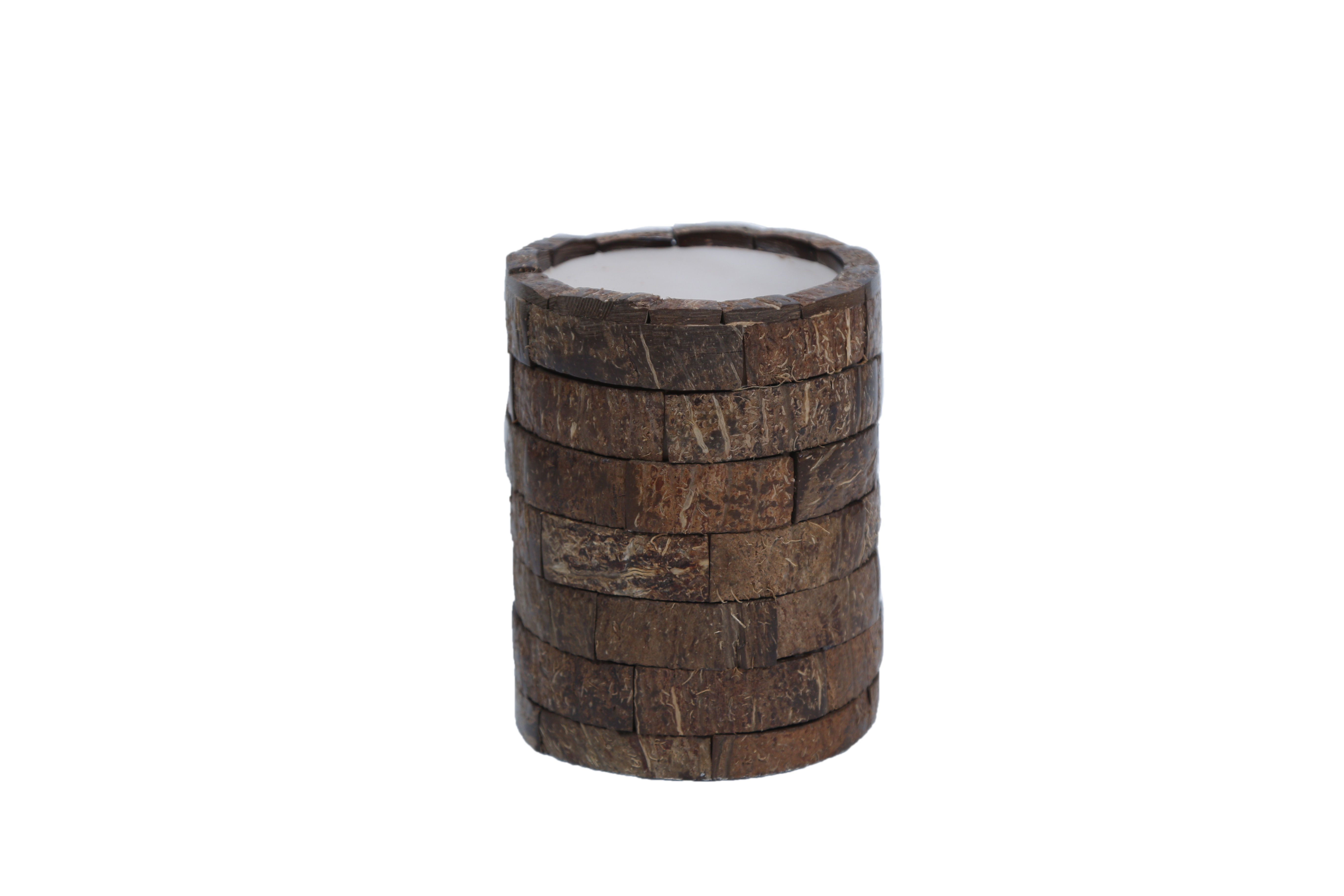 Opulent Homes Artisanal Eco-Friendly Coconut Shell Toothbrush Holder
