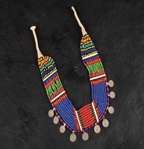NAMEG Artisanal Multicoloured Beaded Statement Necklace