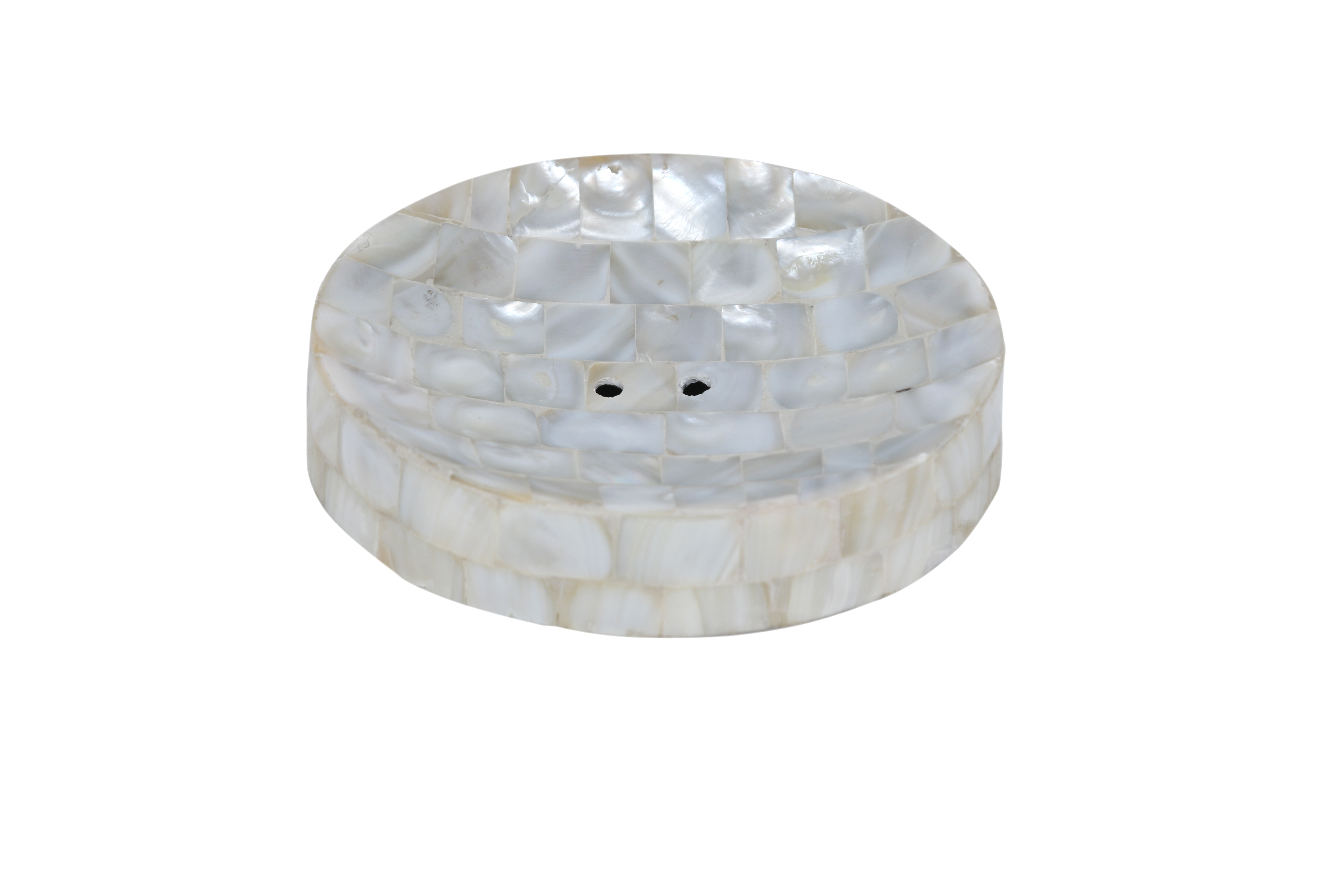 Opulent Homes Luxury Mother of Pearl White Soap Dish