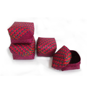 Get Decorative Palm Leaf Box