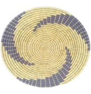 Handcrafted Organic Sabai Grass & Brown Woven Decorative Wall Plate