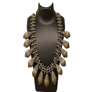 Handcrafted Classic Beaded Sterling Silver Necklace