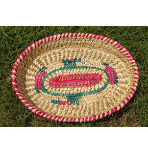 Home Decor Attractive Hand crafted Organic Sabai Multicolour Big Oval…
