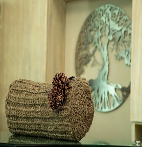 Handcrafted Eco-Friendly Jute Travel Duffle Bag