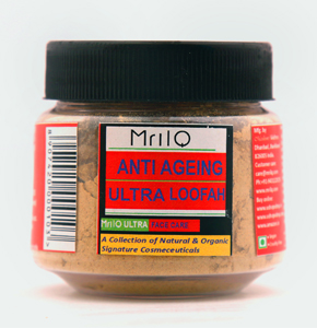 Natural Herbal Anti-Aging Powder Face Scrub & Loofah (50g)