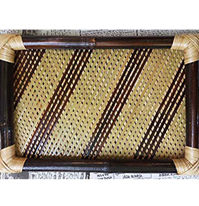 Laxmi Priya Decor Eco-Friendly Handcrafted Bamboo & Cane Large Serving…