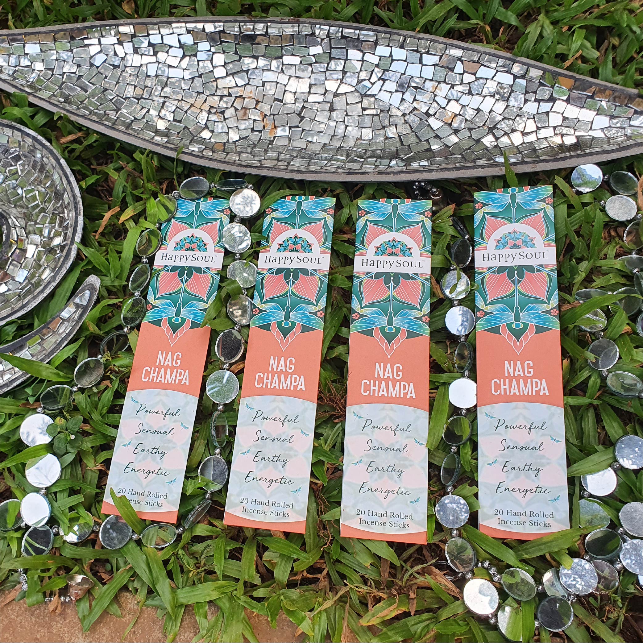 HAPPY SOUL Nag Champa Incense Sticks Agarbatti : Powerful, Sensual, Earthy, Energetic