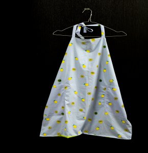 Cotton Printed Kids White Apron