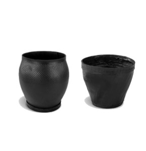 Upcycled Rubber Planter Pot
