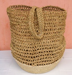 Sabai interlaced and dyed laundry bag