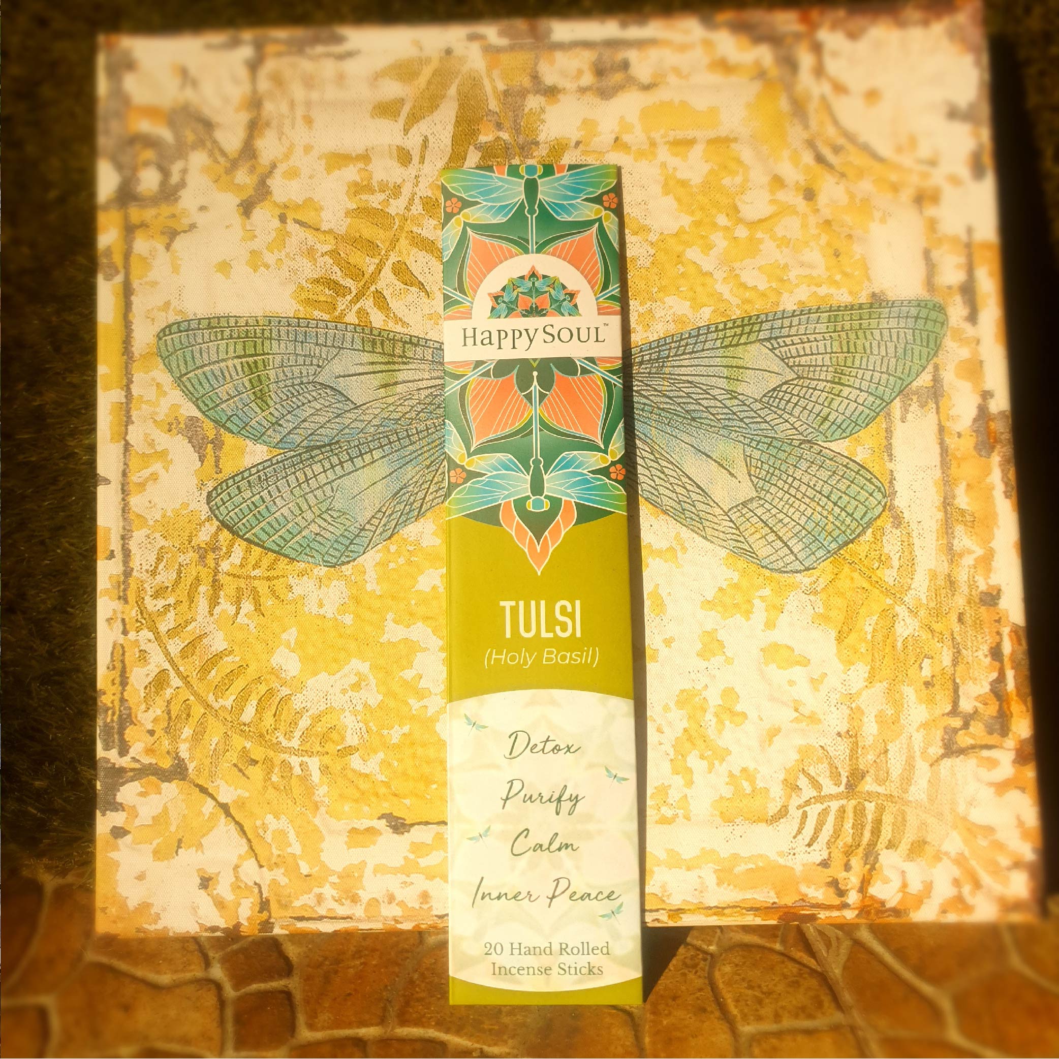 Hapy Soul Tulsi Incense Sticks Agarbatti : Detox, Purify, Calm, Inner Peace