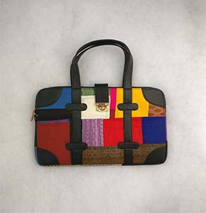 Handcrafted Eco-Friendly Colorful Patchwork Laptop Bag